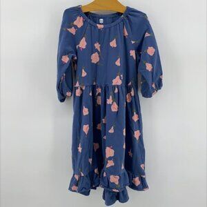Tea Collections Girl's Floral Ruffle Hem Dress - Size 8 - Like New!